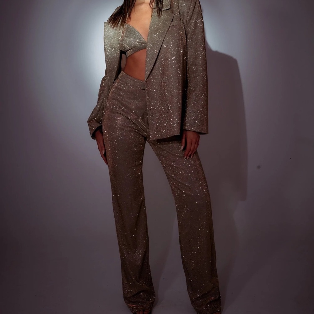 SLA the label bronze suit